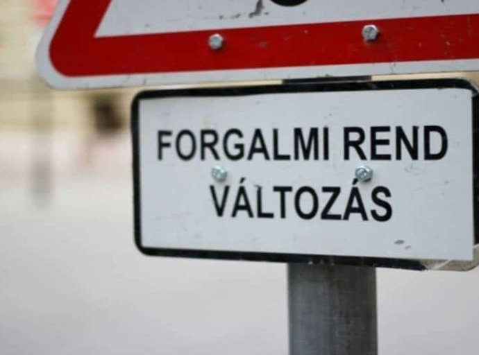 Tájékoztató ideiglenes forgalmi rend változásáról