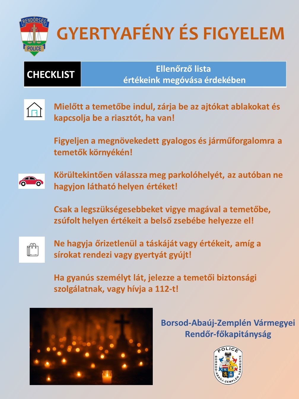 mindenszentek bűnmegelőzési plakát a5