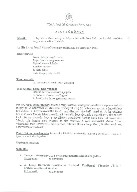 JKV.2025.06.06. KT. Nyílt mellekletekkel